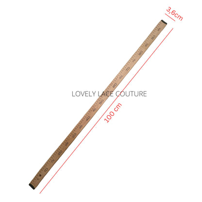 LL-Z100, Holzmaßstab 100 cm (Stockmeter)