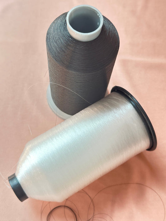 hair-thin invisible nylon thread, strong and tear-resistant