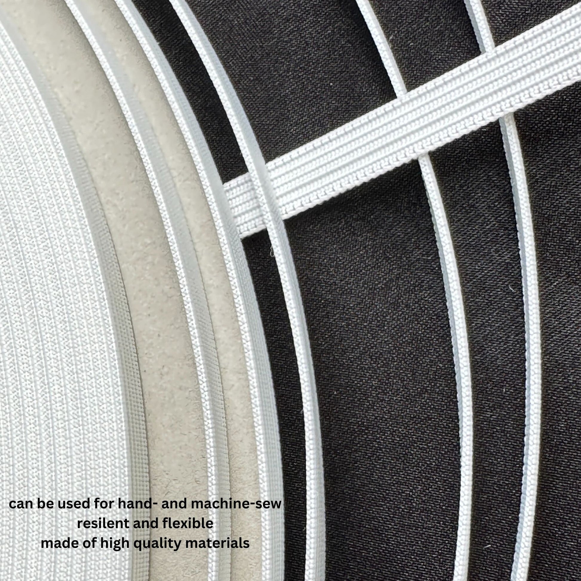 5/10/40m boning, sewable polyester bone for corsets 6 or 8mm wide, flexible and resilient, in off-white, nude and black, LL-PB100