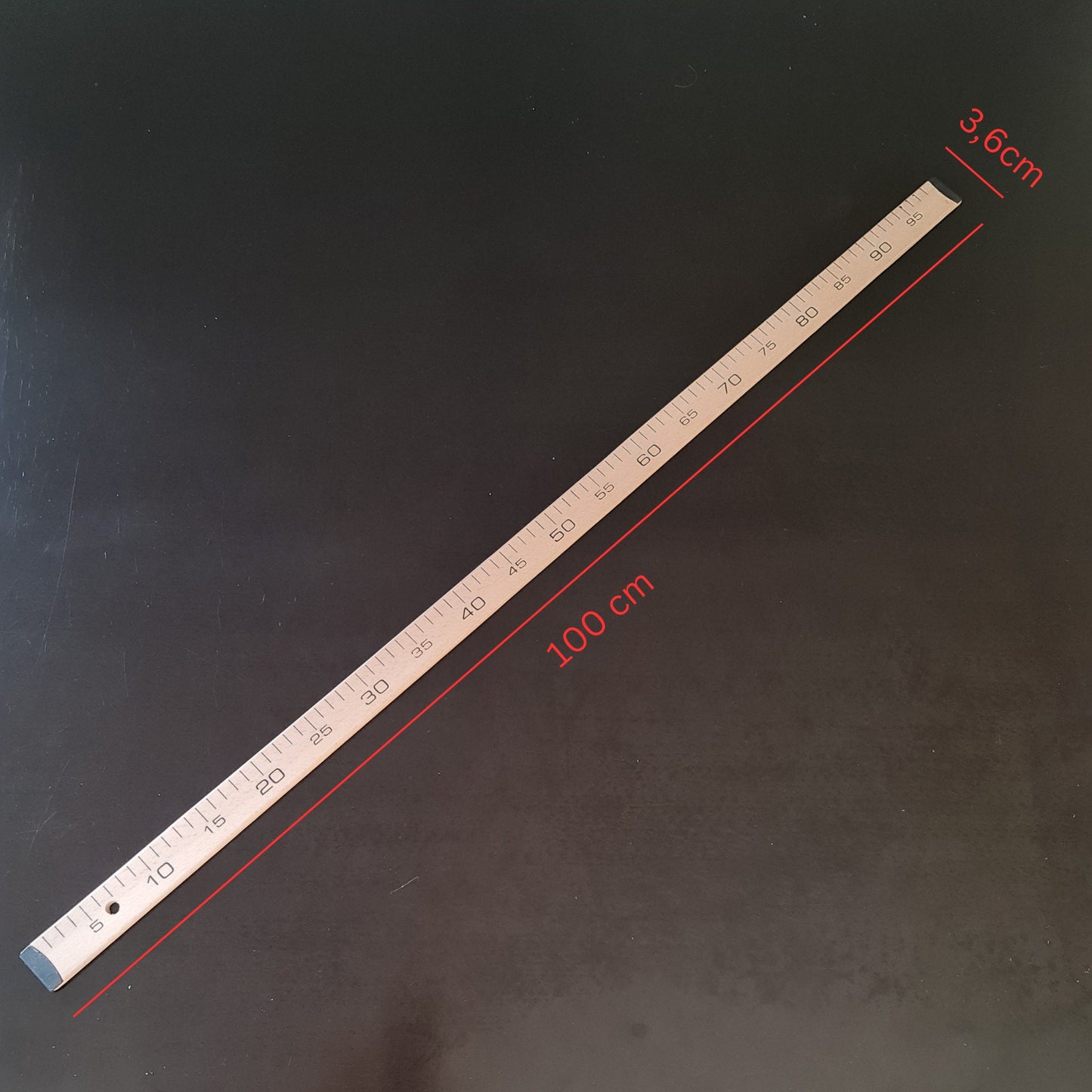 LL-Z100, Holzmaßstab 100 cm (Stockmeter)