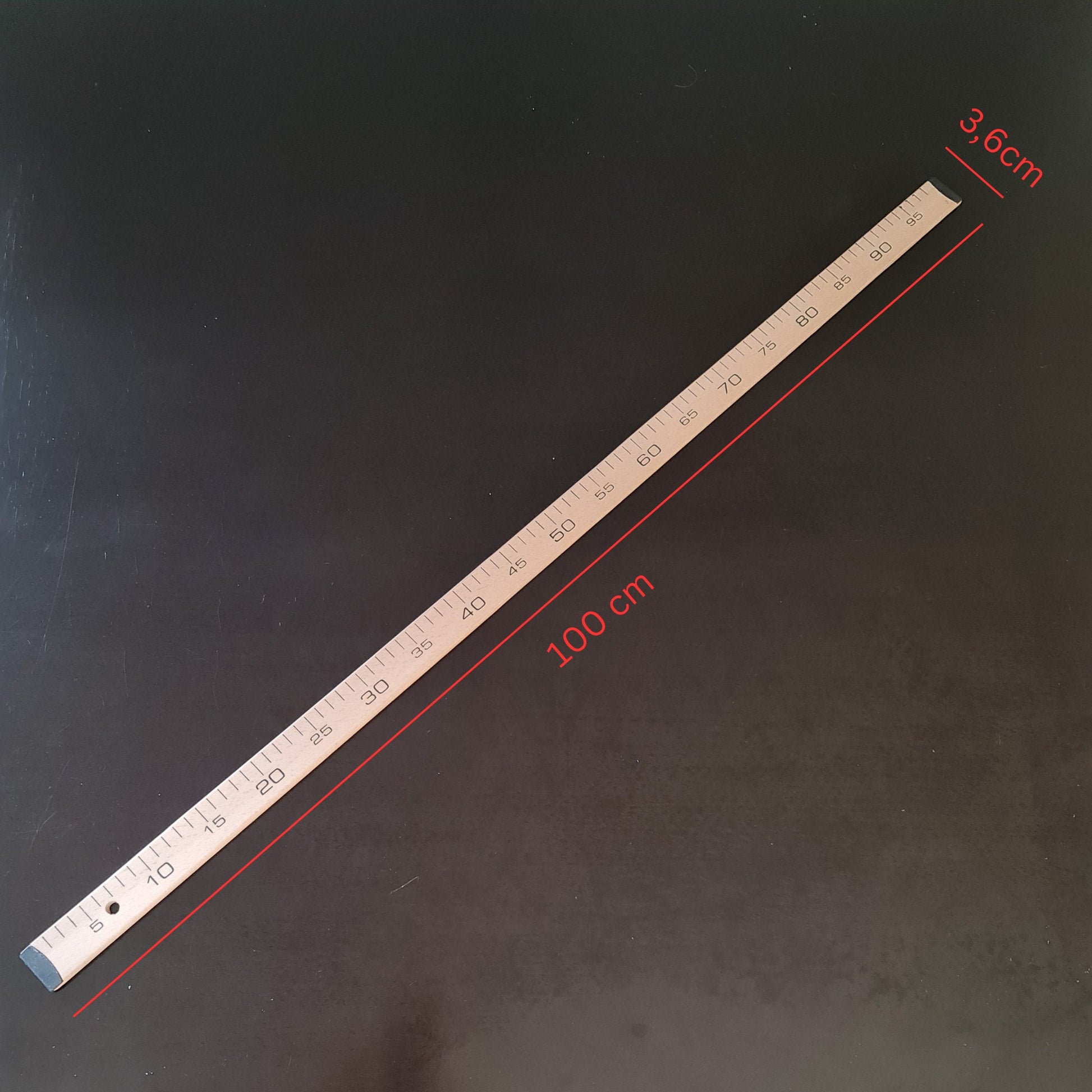 LL-Z100, Holzmaßstab 100 cm (Stockmeter)