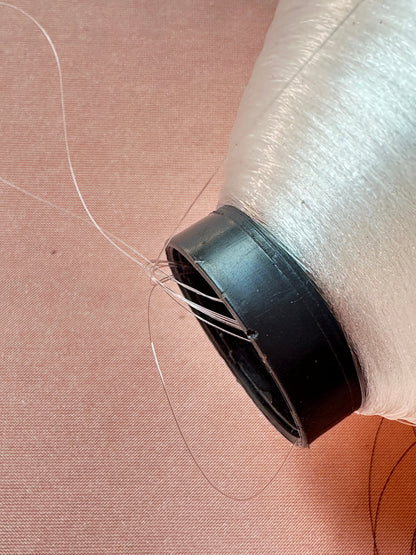 LL-F100, 1 spool, 7500yards invisible transparent nylon thread, hair-thin, clear thread, strong and tear-resistant, for hand applique