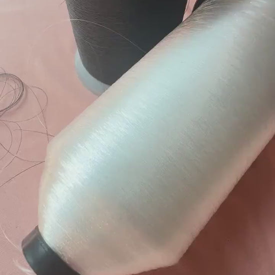 LL-F100, 1 spool, 7500yards invisible transparent nylon thread, hair-thin, clear thread, strong and tear-resistant, for hand applique