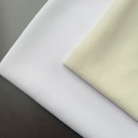 Crepe-Chiffon Fabric in white, ivory, green, red, dark red or black, soft chiffon fabric for dresses and blouses, bridal wear, evening gowns