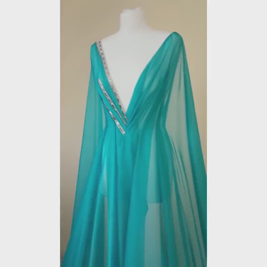 Chiffon Fabric in turquoise, mint, orange, pink, soft chiffon fabric for dresses and blouses, for bridal wear, evening gowns and much more