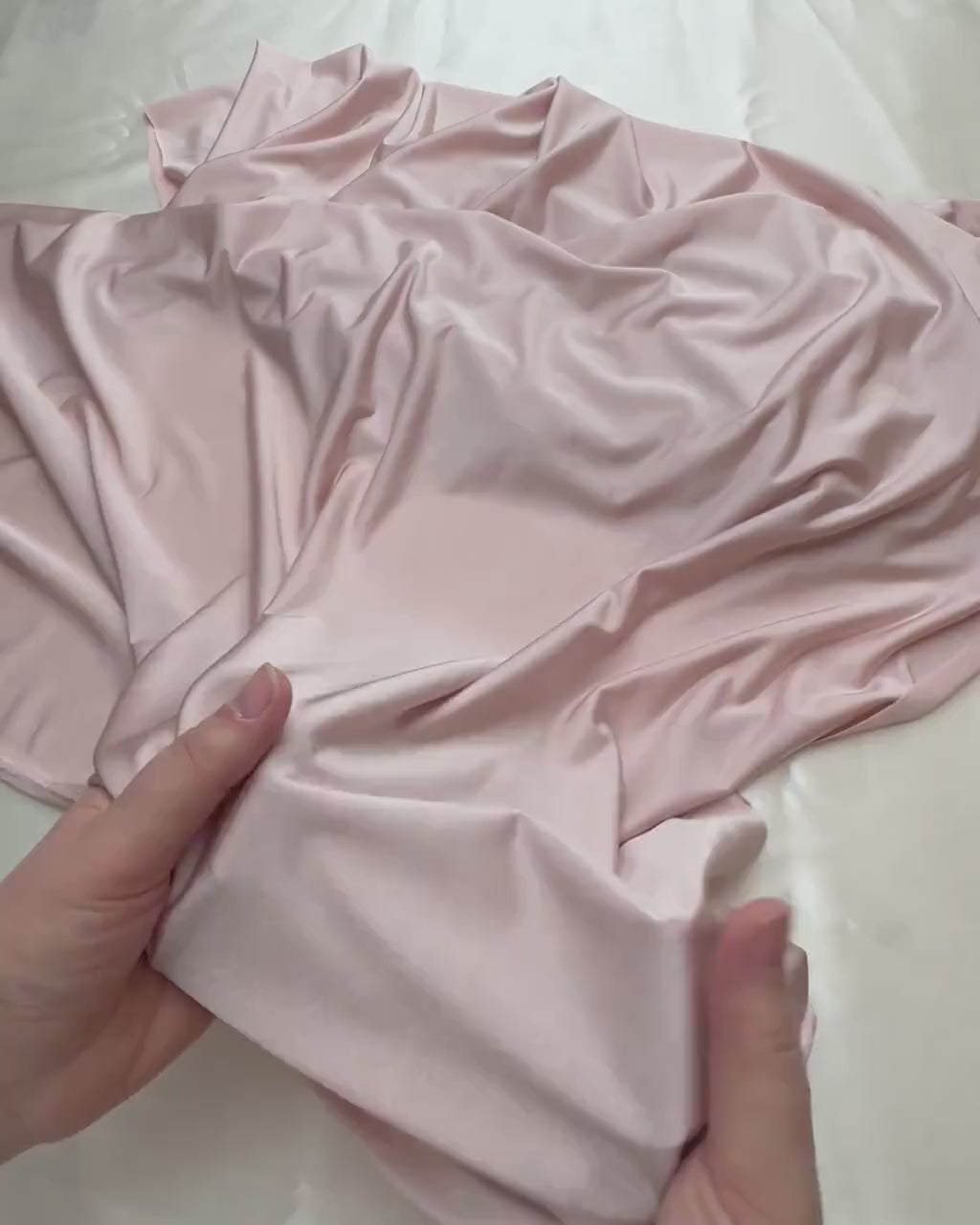 Soft and shiny 2-way MeshSpandex Fabric in white, ivory, skin, pink, mint, red, bordeaux, dark green and black color, highly elastic