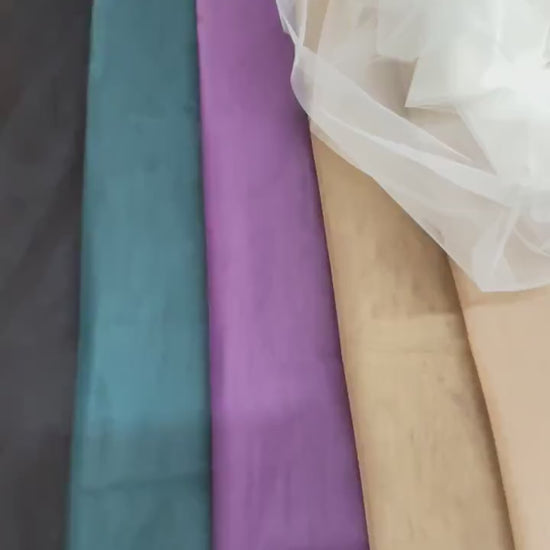 3m wide, Tulle fabric, solid tulle fabric in ivory, beige, nude, dark nude, rosé, purple, green or black color