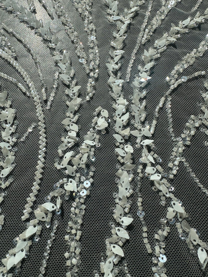 3d handmade couture lace fabric, LL-1583